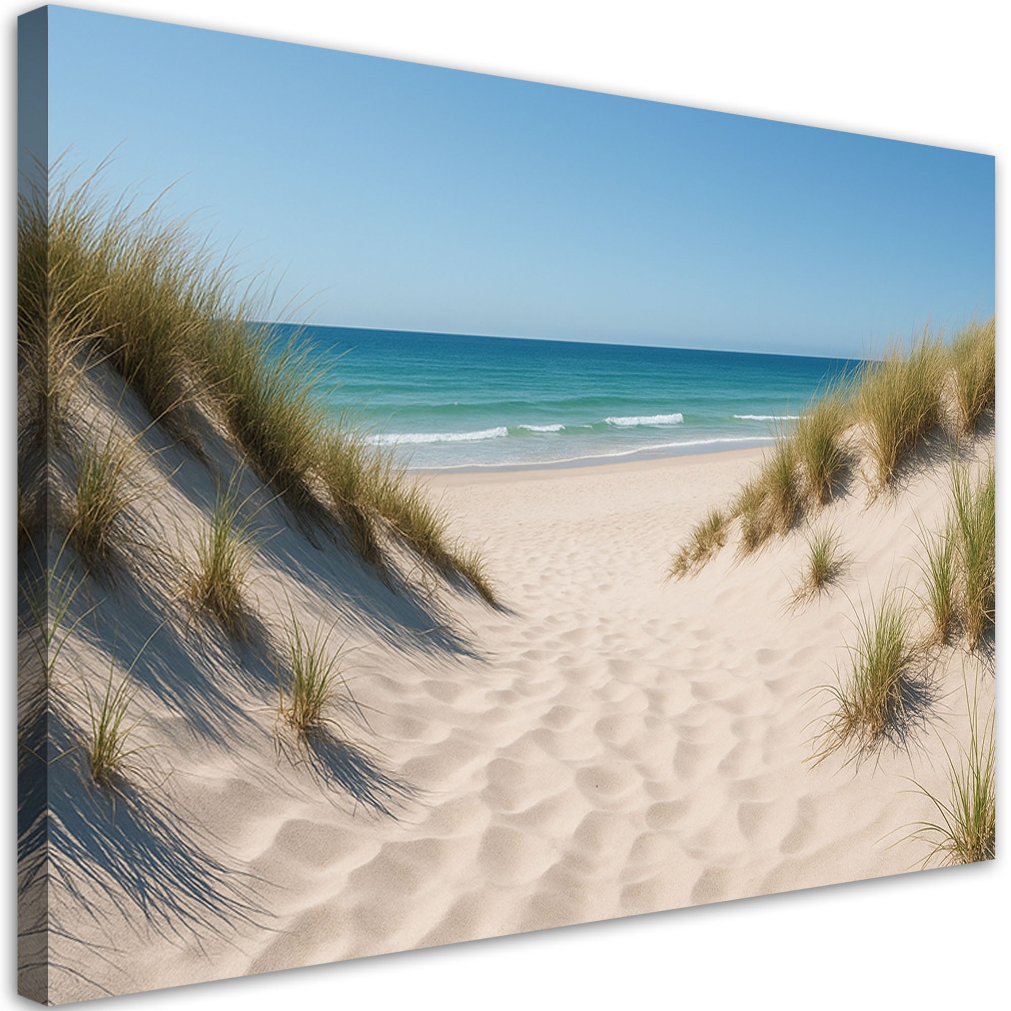 Obraz do salonu sypialni kuchni, Plaża Morze Wydmy Shabby Chic 120x80
