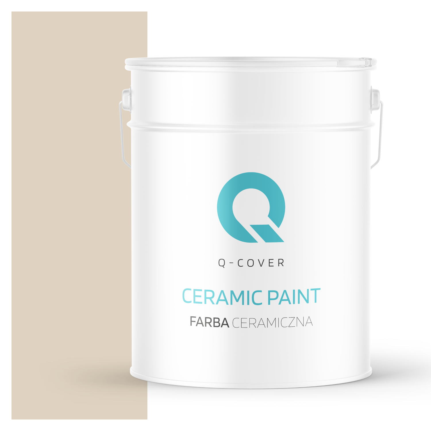 Farba Ceramiczna Do Ścian i Sufitów Q-Cover Beżowy jasny H4164 Głęboki Mat 10L