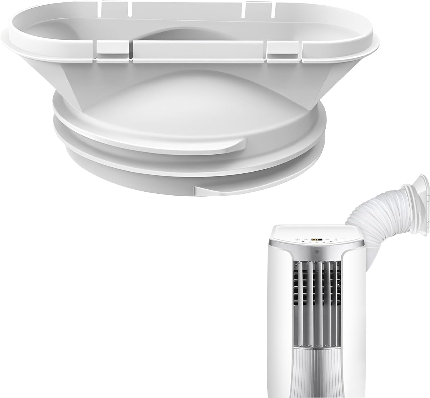 Connettore Tubo Di Scarico Per Aria Condizionata Portatile - Riduttore Universale 130/150 Mm, Materiale ABS - Foto 9