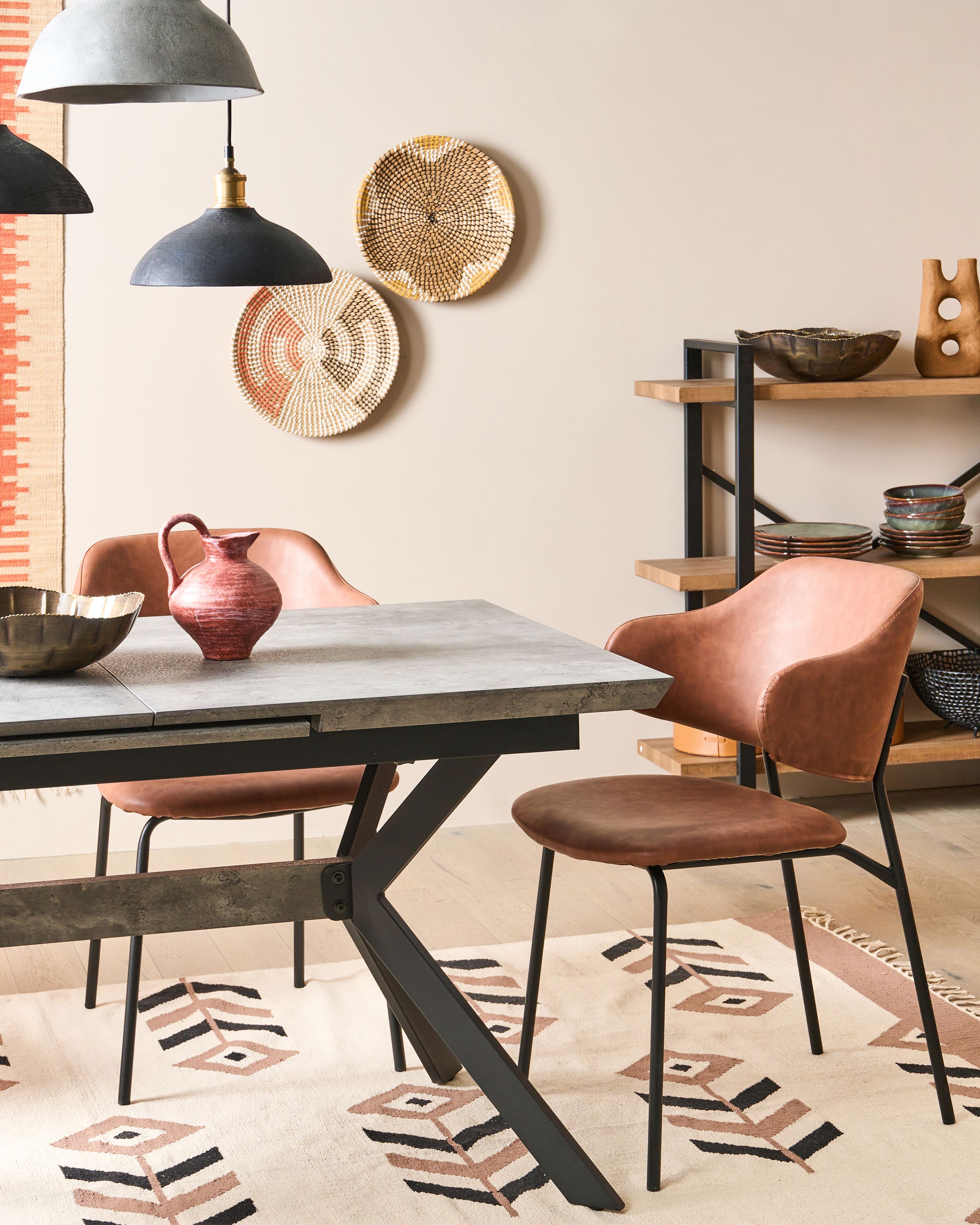Lampe suspension CHEYYAR Bois de manguier Noir - 5