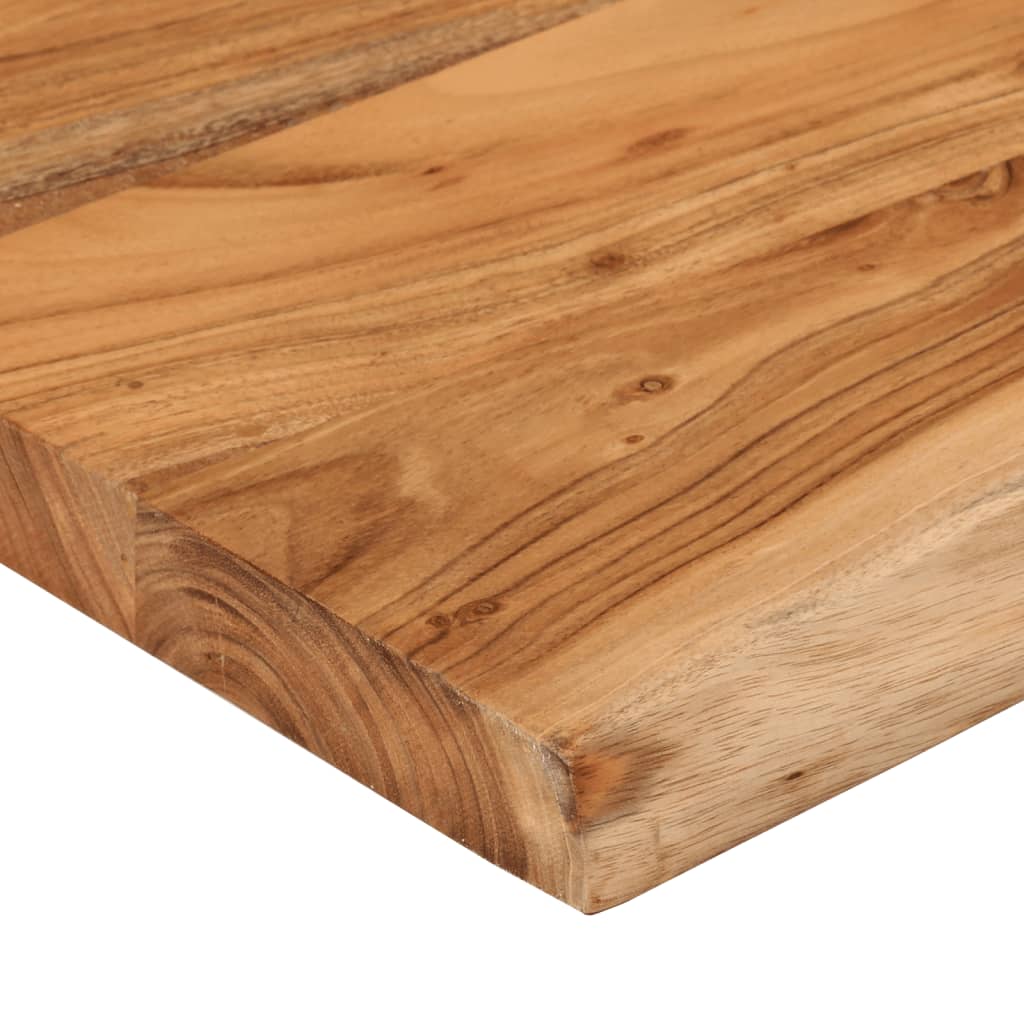 Étagère murale | Étagère flottante | Étagère suspendue rectangulaire massif acacia bordure assortie CFW567610 - 7