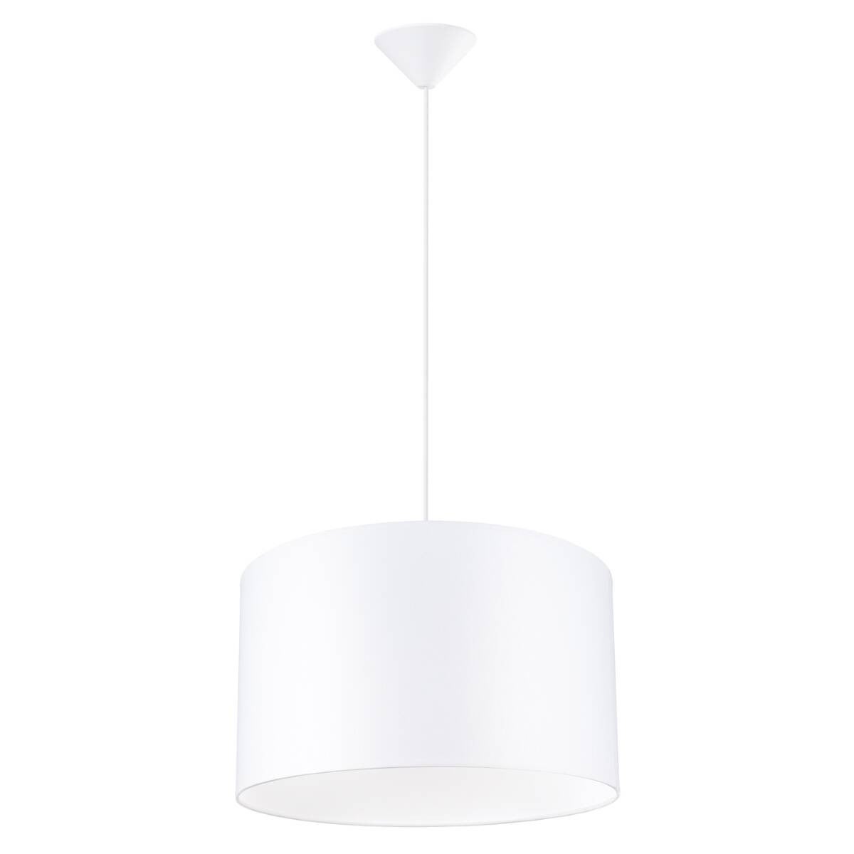 Lampa wisząca Nova biała 1xE27x15W wym: 88 x 40 x 40 cm tkanina Sollux Lighting