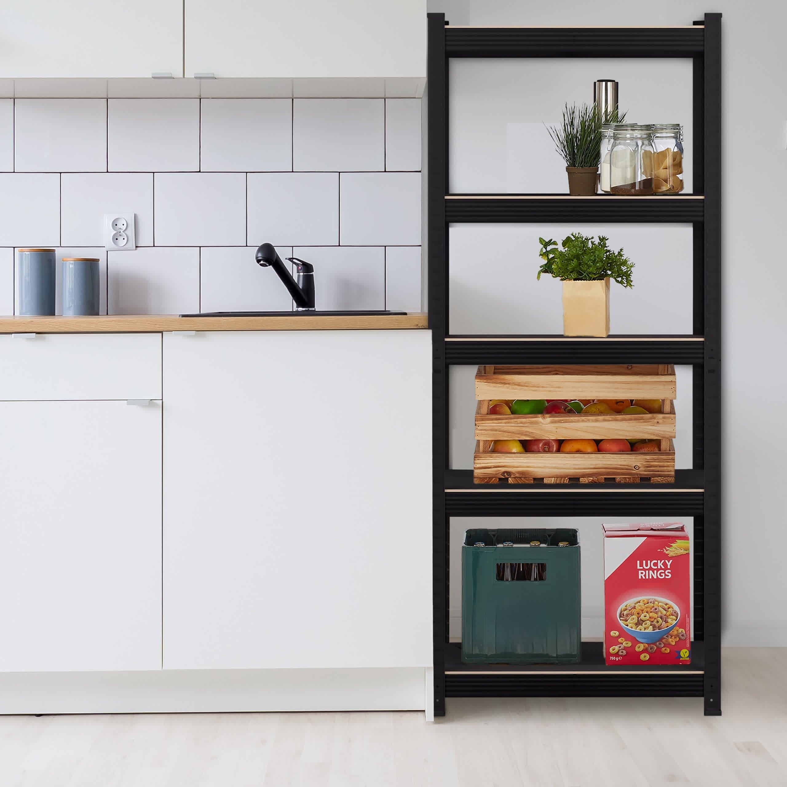 2 X étagères Lourdes, H X L X P 180x90x40 Cm, 875 Kg, 5 étagères