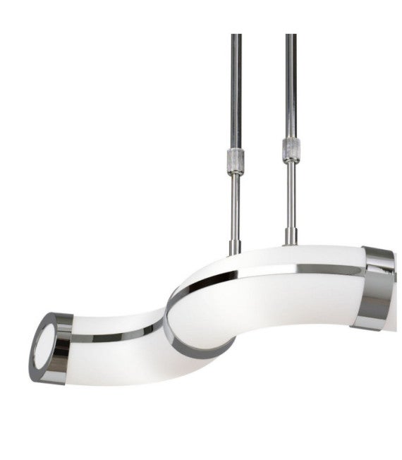 Plafonnier Guss Blanc, Chrome poli - 4