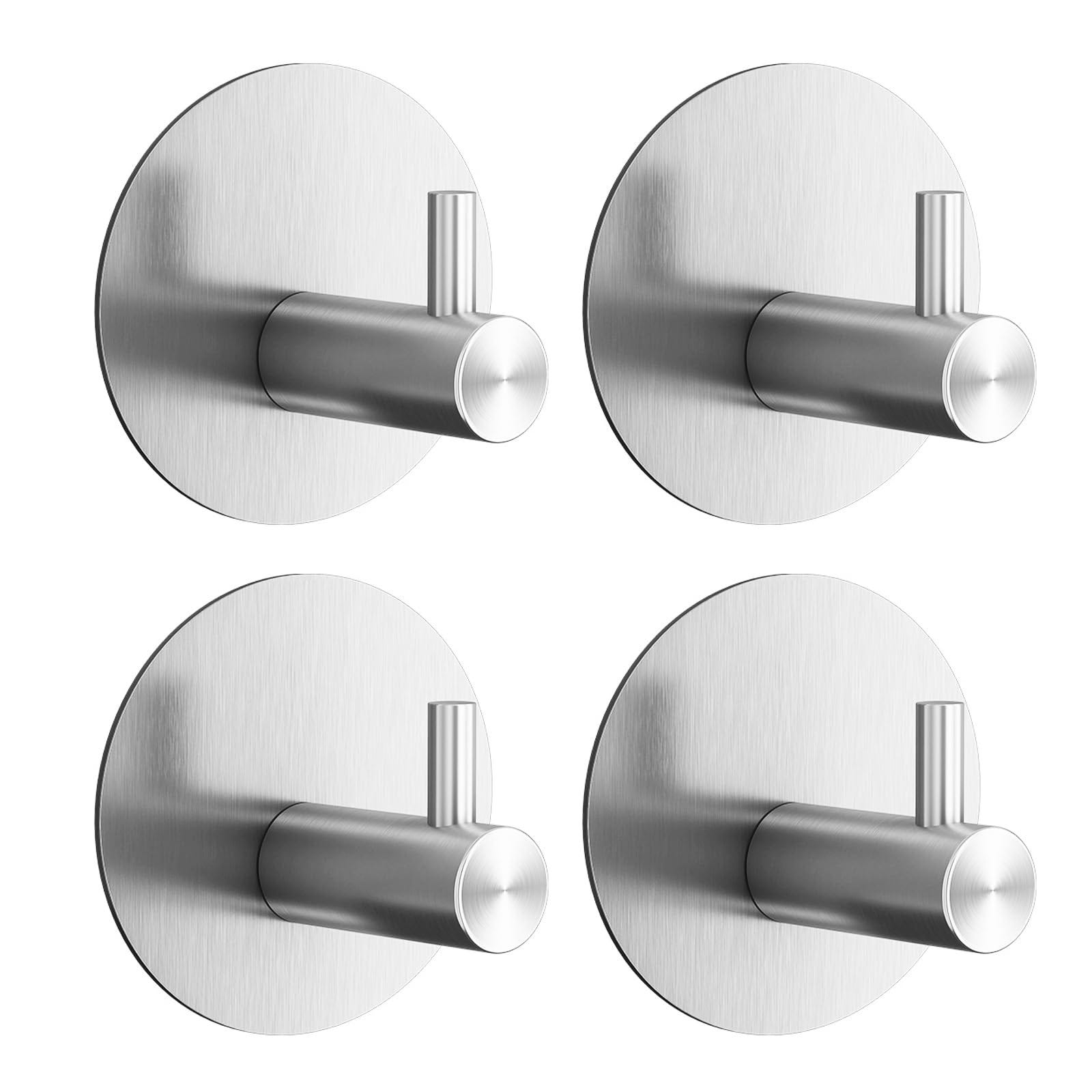 Xasbseulk Gancio adesivo per asciugamani, ganci adesivi, ganci da parete, ganci da parete per doccia, senza trapano, gancio moderno per bagno, camera da letto, dormitorio Xasbseulk Gancio adesivo per asciugamani, ganci adesivi, ganci da parete, ganci da parete per doccia, senza trapano, gancio moderno per bagno, camera da letto, dormitorio