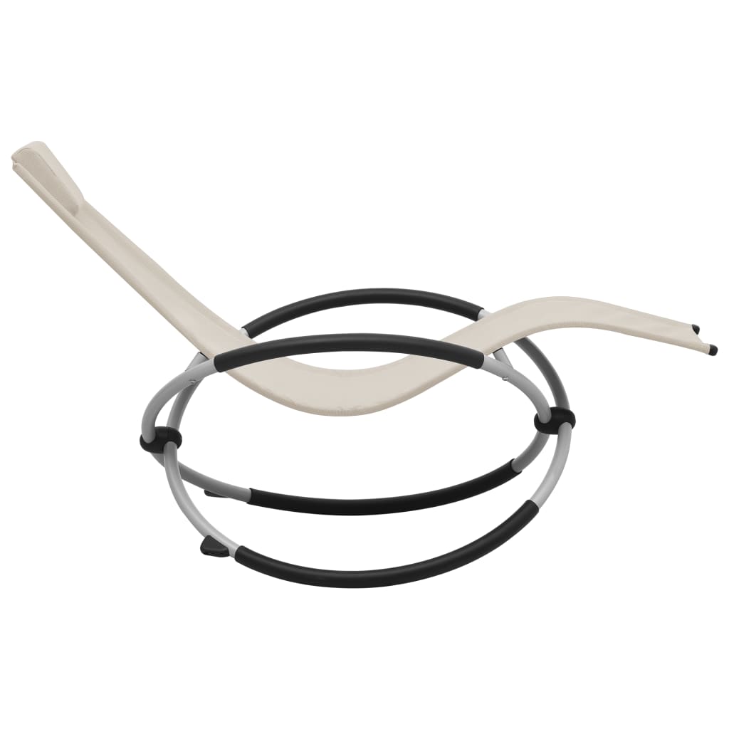 Maison Exclusive - Lettino Prendisole per Bambini in Acciaio Crema - 3