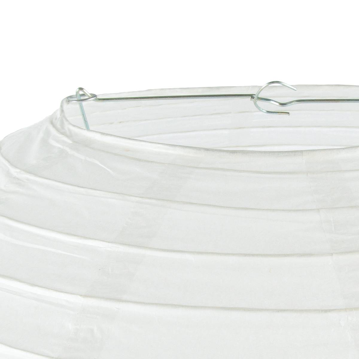 Lanterne boule - papier et métal - blanc - D60 cm - Atmosphera créateur d'intérieur - 5