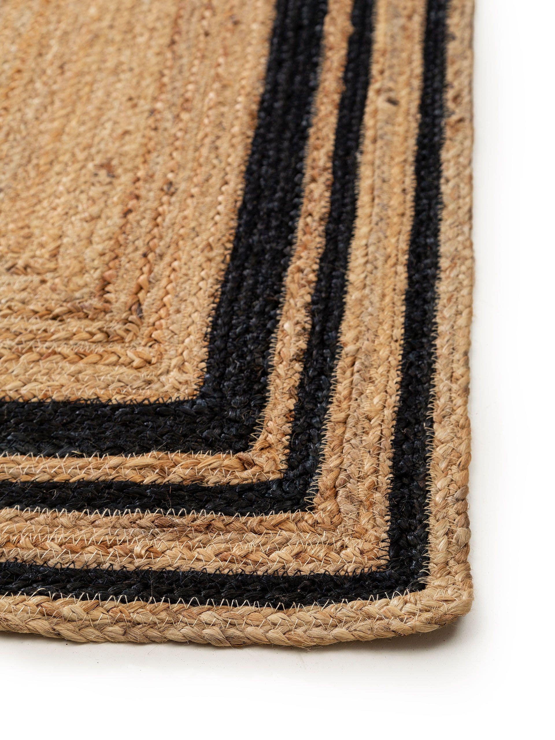 BENUTA - Tapis de jute Jutta noir 60x100 cm - 4