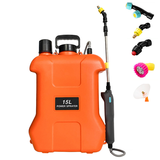 Pulvérisateur électrique grande capacité (15 L), Pulvérisateur dorsal à batterie pour le nettoyage, la désinfection et l'arrosage
