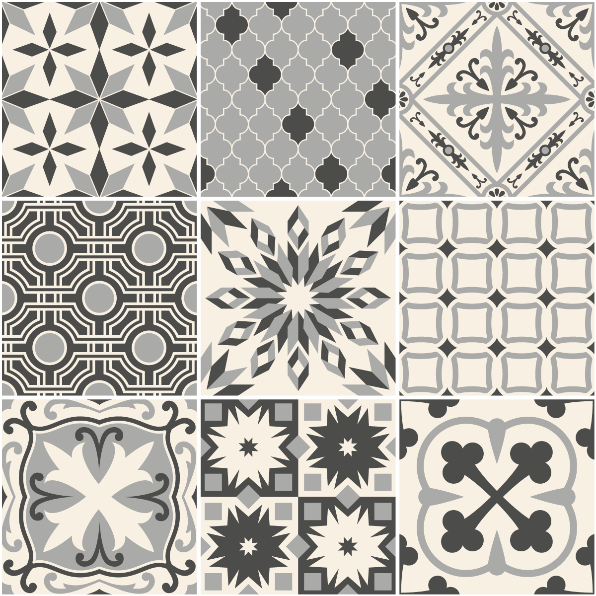 9 adesivi piastrelle azulejos Ivoa - Sticker adesivo - adesivi murali - 9stickers15x15cm - 2