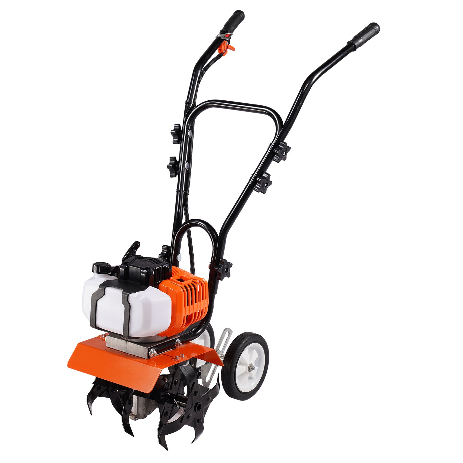 Glebogryzarka 43CC silnik spalinowy motyka 300mm szerokość uprawy glebogryzarka 100mm głębokość uprawy motyka do gleby stalowe ostrze do uprawy VEVOR