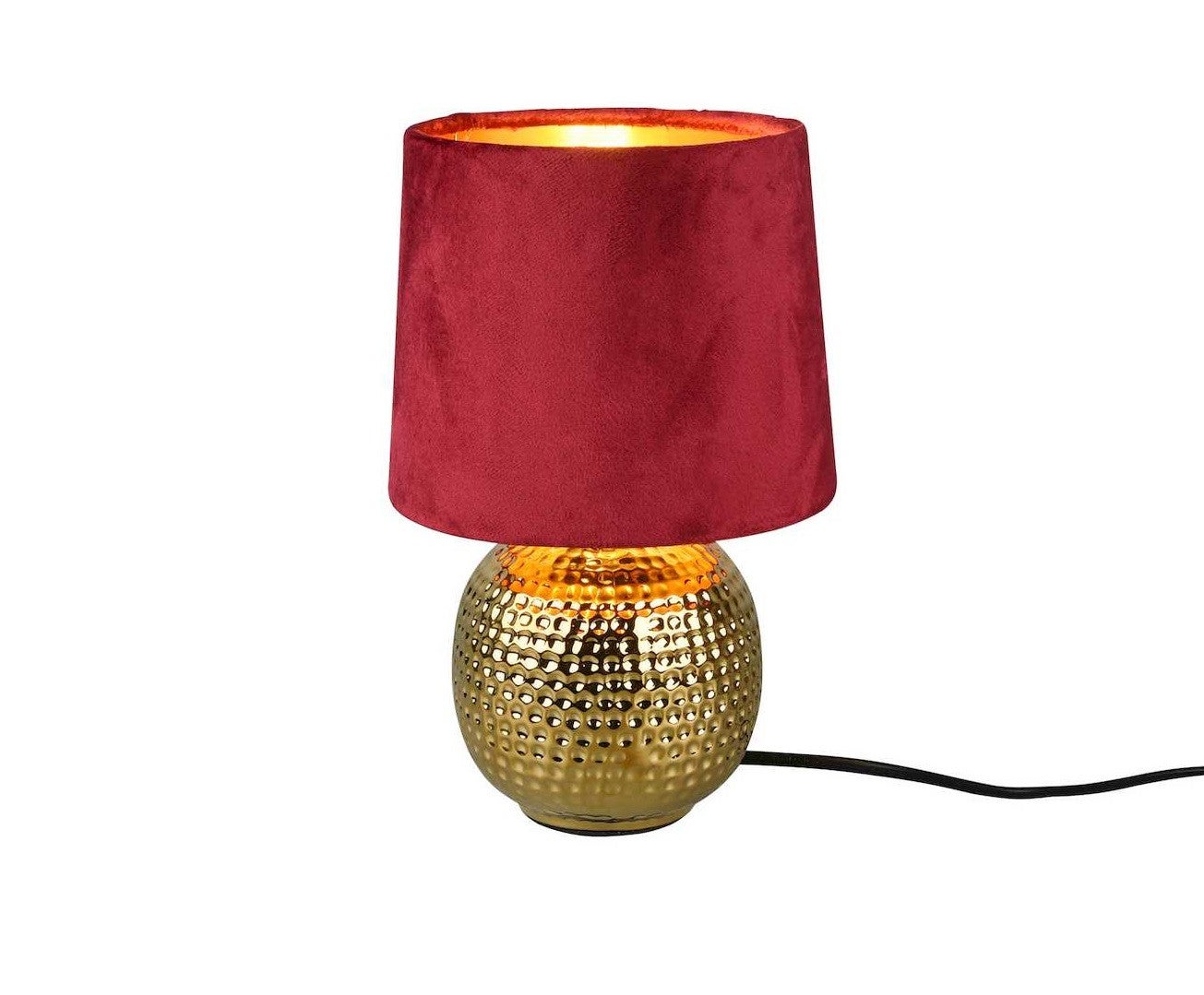 Lampa stołowa złota czerwona SOPHIA RL R50821010