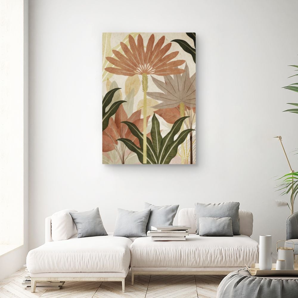 Toile Fleurs abstraites / 100x140cm / Fabriqué en France / DADA ART - 2