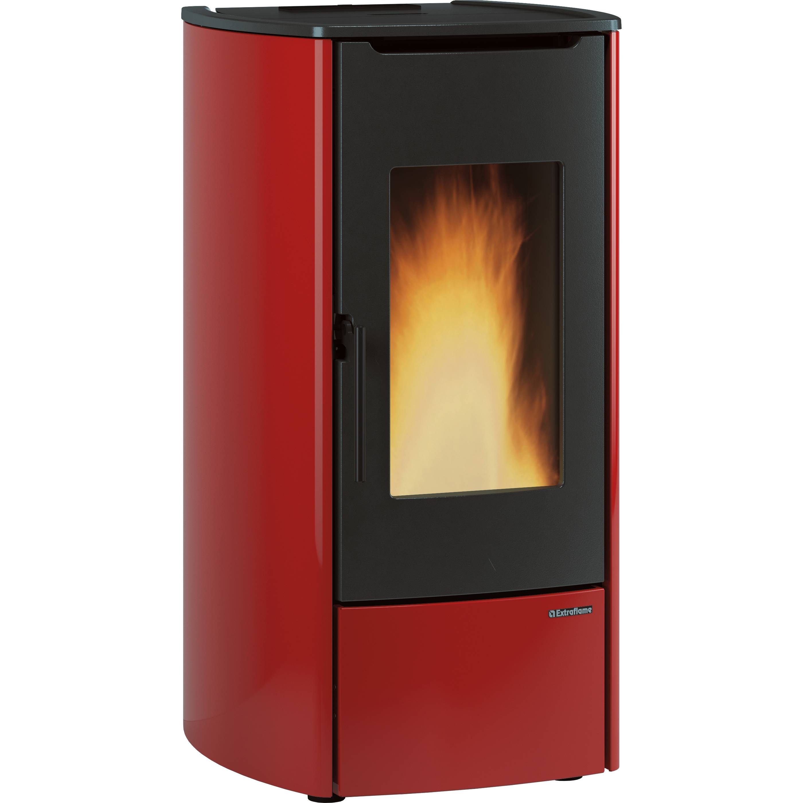 Termostufa a pellet – Marina Idro 11 finitura Bordeaux 55×60 h104 cm 4,2‑14,8 kW 20 kg serbatoio – Extraflame - 2