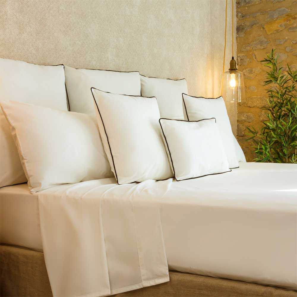 Cotton artean - juego de sábanas 100% algodón orgánico beige 160x260 cama 90