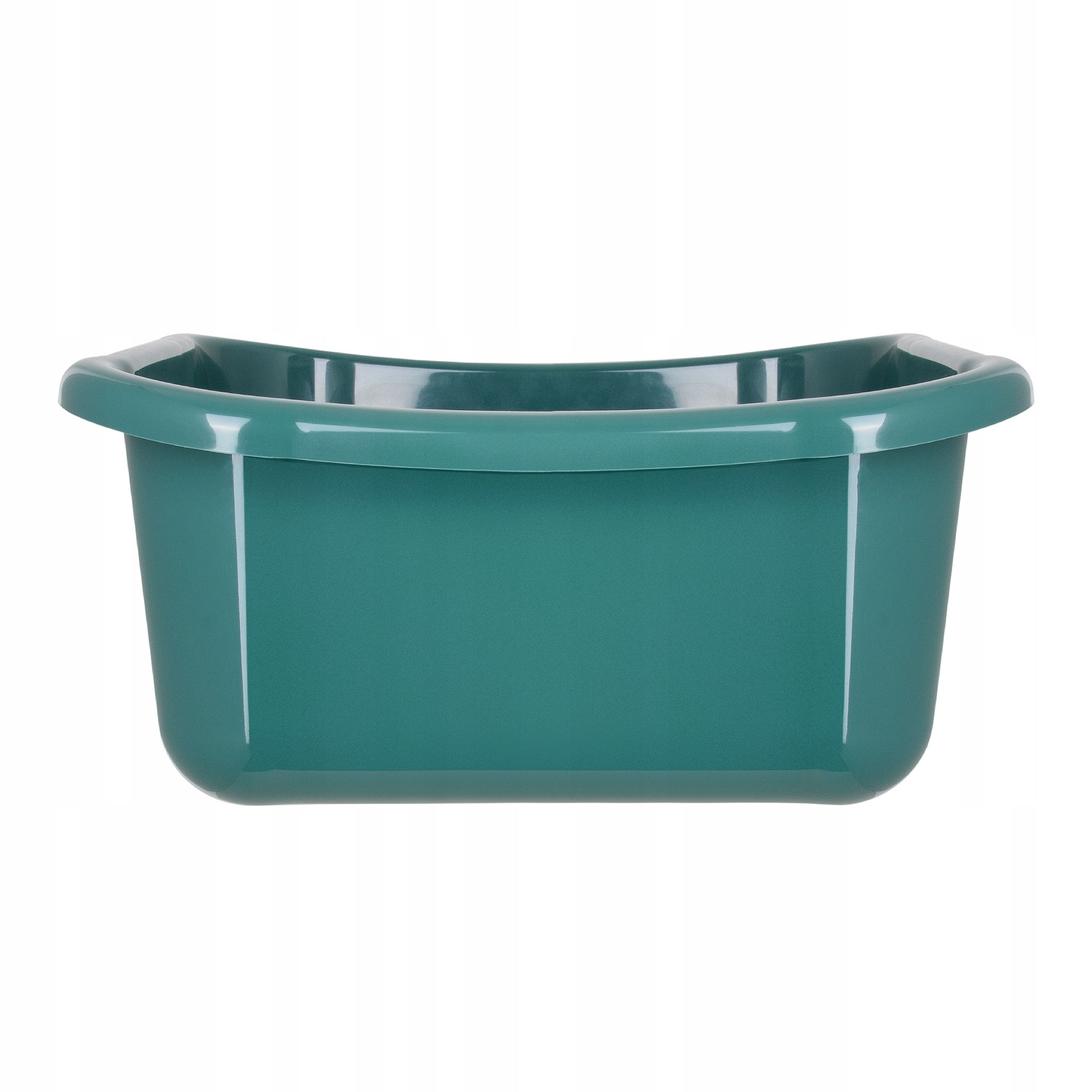 Lavatório retangular KADAX, resistente, com alças confortáveis, compartimento de armazenamento, compartimento de limpeza compacto, verde, 12 L - 5