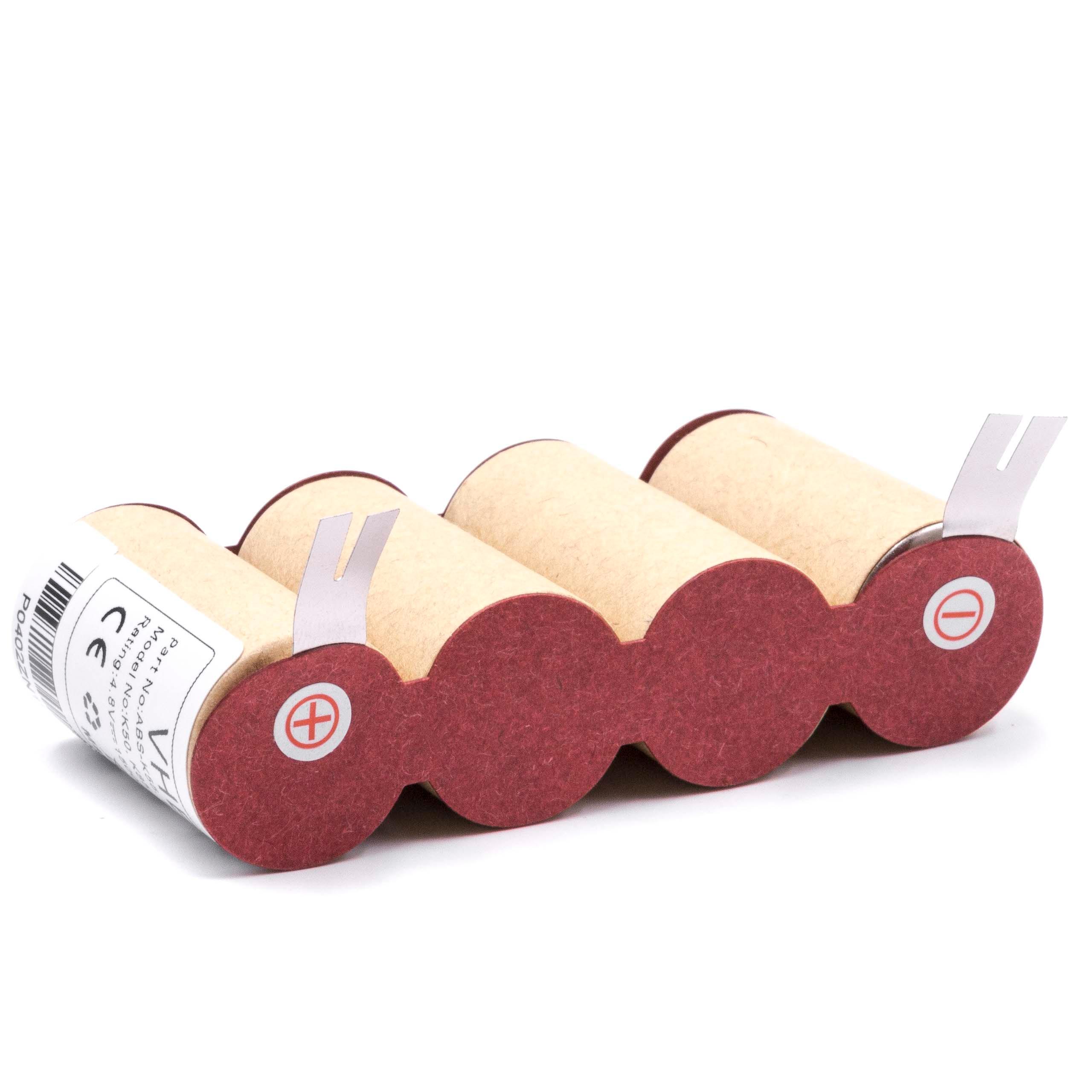 vhbw Batterie compatible avec Kärcher K85, K50 aspirateur (1500mAh, 4,8V, NiMH) - 2