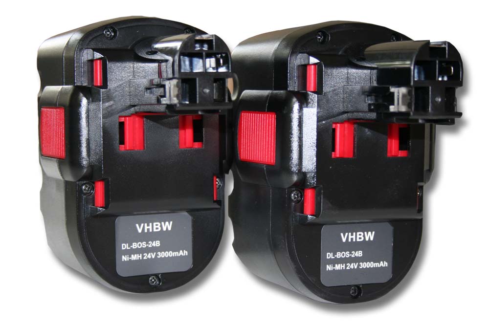 Vhbw 2x Batería Compatible Con Bosch PSB 24VE-2, SAW 24V, GSR 24VE-2, GST 24V Herramienta  3000 24v Para Herramienta Electrica Powertools Tools Bosch Gsb 24ve 2 Gsr 24ve 2 Gst 24v Psb 24ve 2 Saw 24v 12566532