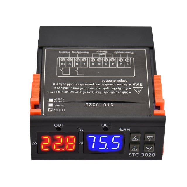 Regulador de Temperatura Digital Inteligente STC-3028, Termostato para Frigorífico 12V DC, Suporta aquecimento, refrigeração