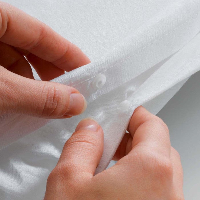 Housse de couette 2 personnes 240 x 220 cm noir charbon - 2