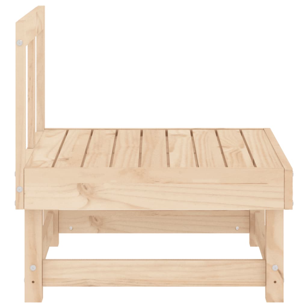 Canapé central de jardin，Canapé d'extérieur，Sofa de jardin bois de pin massif CFW598526 - 4