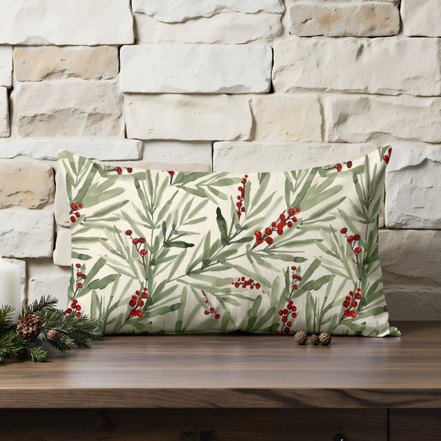 Capa de almofada 100% algodão Merry Christmas 46-102 30x50 cm