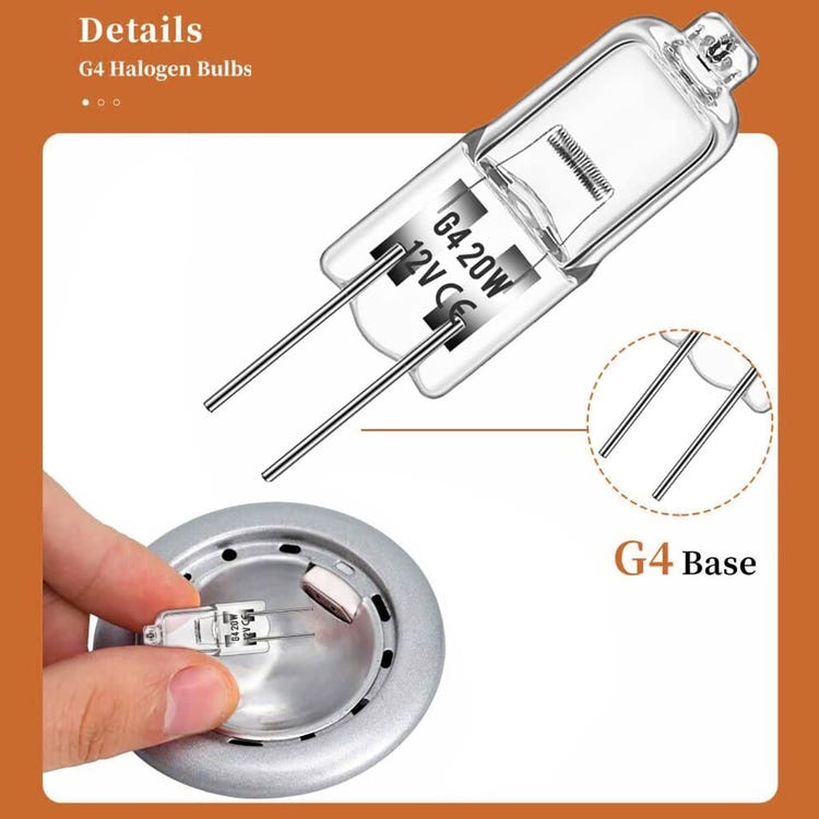 ampoule halogène g4 (10 pièces) 12V 20W Lumière Dimmable Pour remplacer les lustres en cristal,les enseignes lumineuses,les éclairages de cuisine - 3