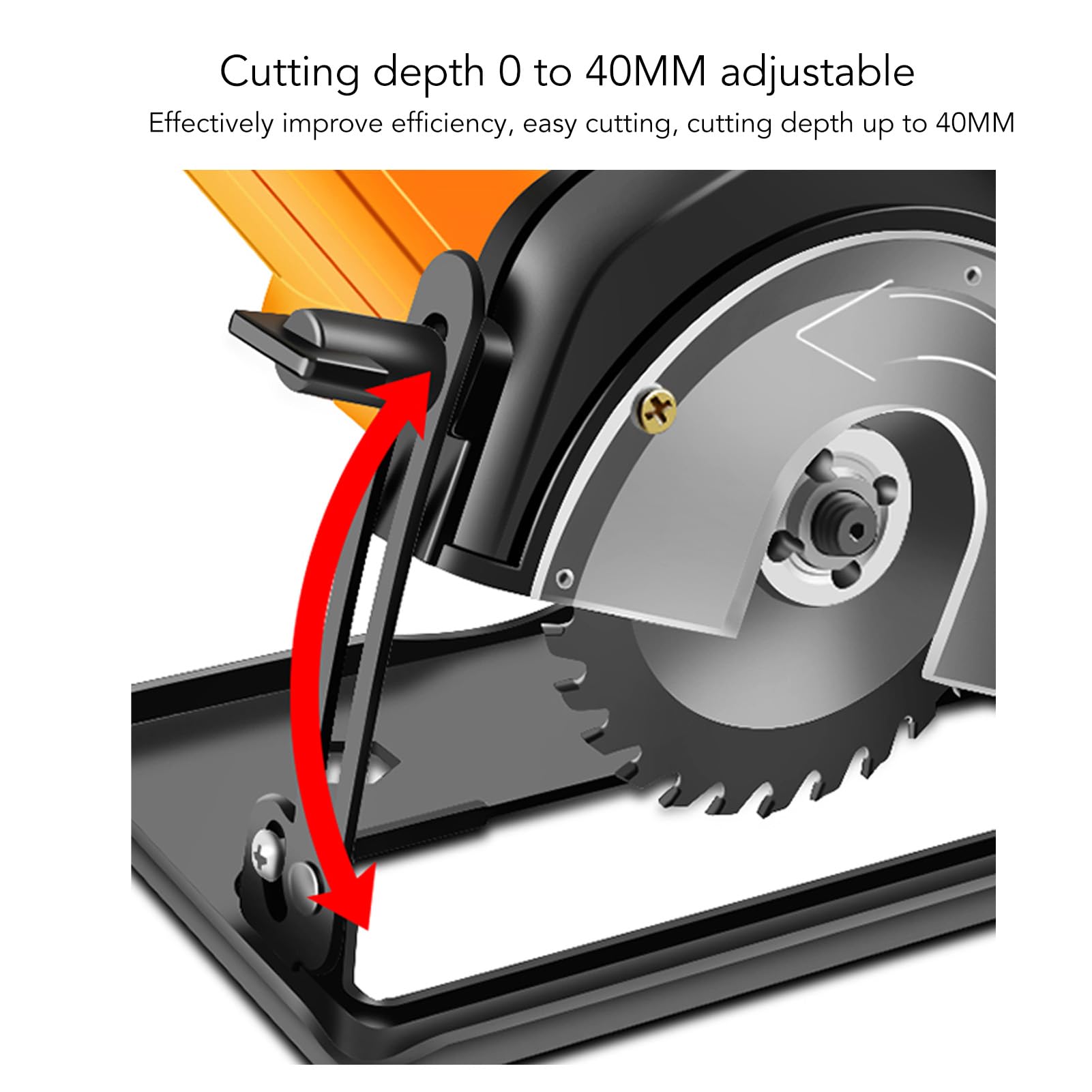 Cubierta protectora del soporte de corte para amoladora angular Cubierta protectora ajustable para amoladora angular de 100 a 125 mm (j - 4