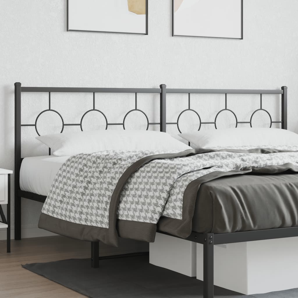 Tête de lit métal noir 160 cm Qqmora xy4752 - Maison