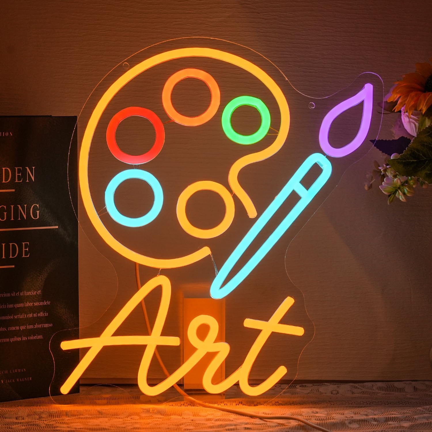SIGNSHIP Coffee Neon Light LED Blanc chaud Café Enseigne Au Néon pour décoration murale, alimenté par USB pour café, cuisine, chambre, Noël, bar mariage,fête d'anniversaire