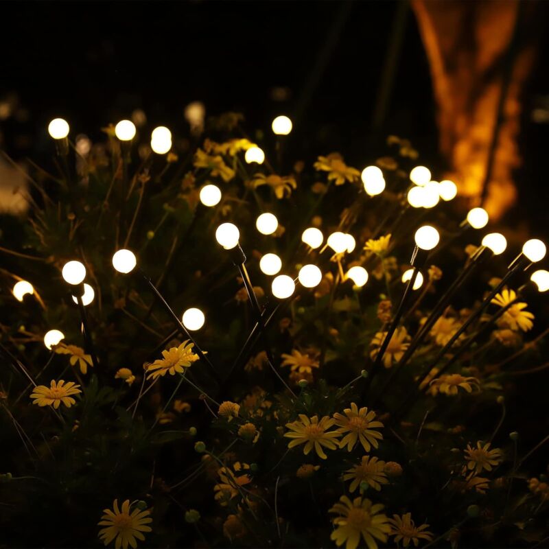 Lampes solaires d'extérieur, 2 pièces, 10 LED, décoration de jardin, indice d'étanchéité IP65, [Classe énergétique C] - 4