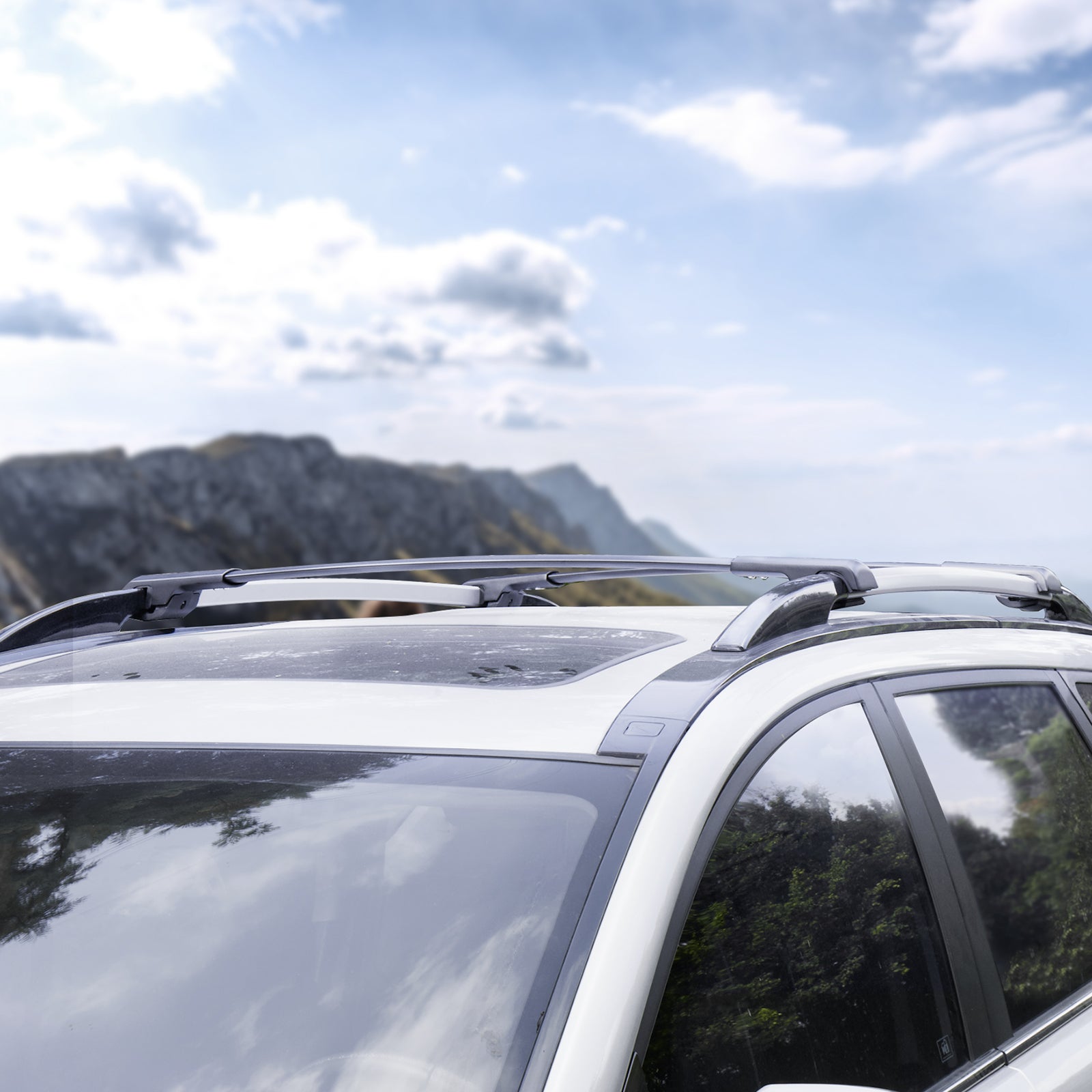 Barres de Toit Transversales VEVOR 2PCs Compatible avec Subaru Forester 2014-2022 Porte-Bagages Voiture en Alu Charge 90,7 kg Galerie de Verrouillable - 8