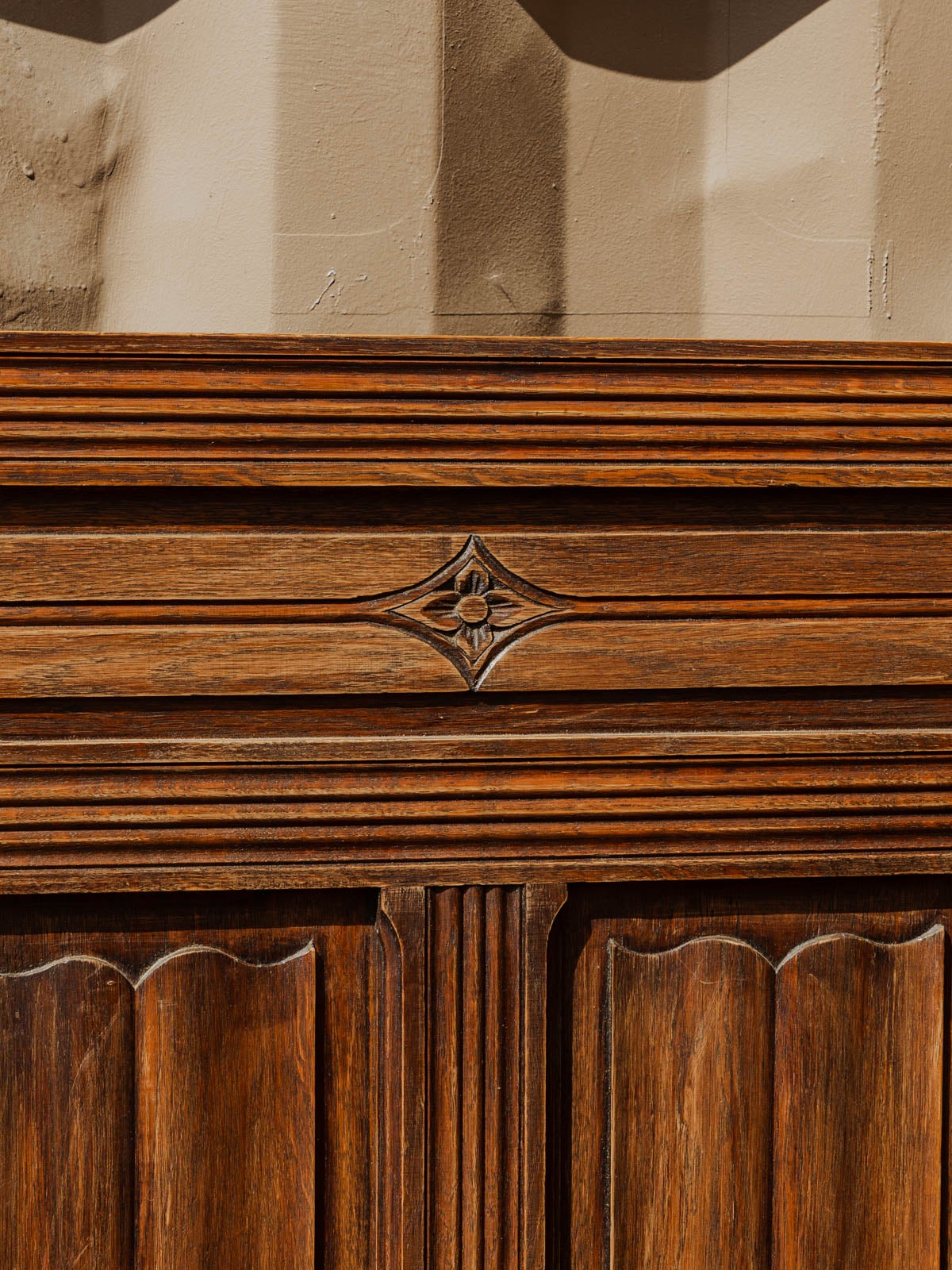 Banc coffre d'église en bois Antoine N°414 - 7