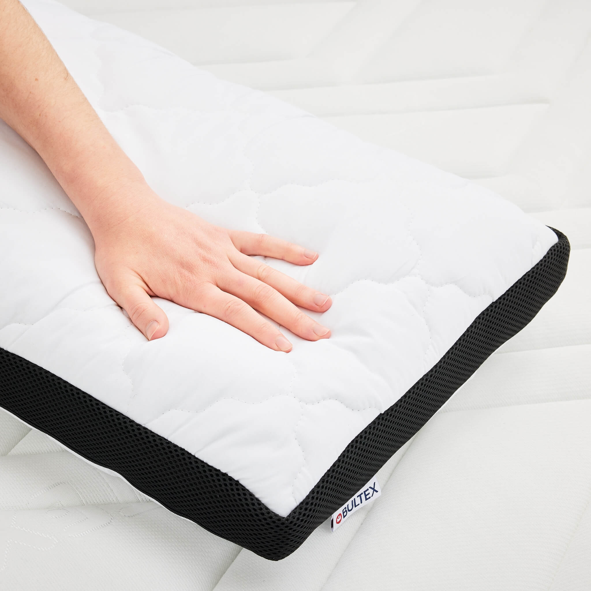 Oreiller ferme en mousse à mémoire de forme Spécial Cervicales-40 x 60 cm- - 3