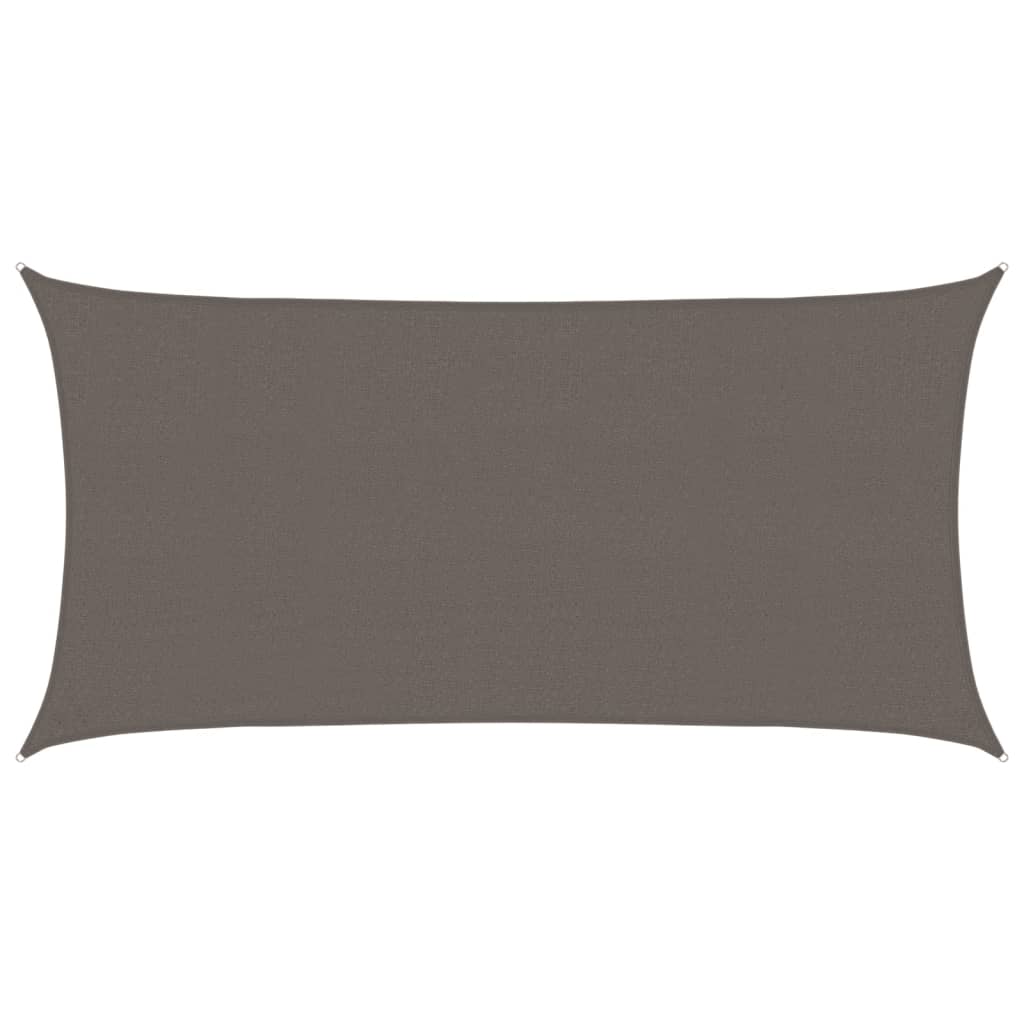 Vela Parasole 160 g/m² Antracite 2,5x5 m in HDPE vidaXL - 2