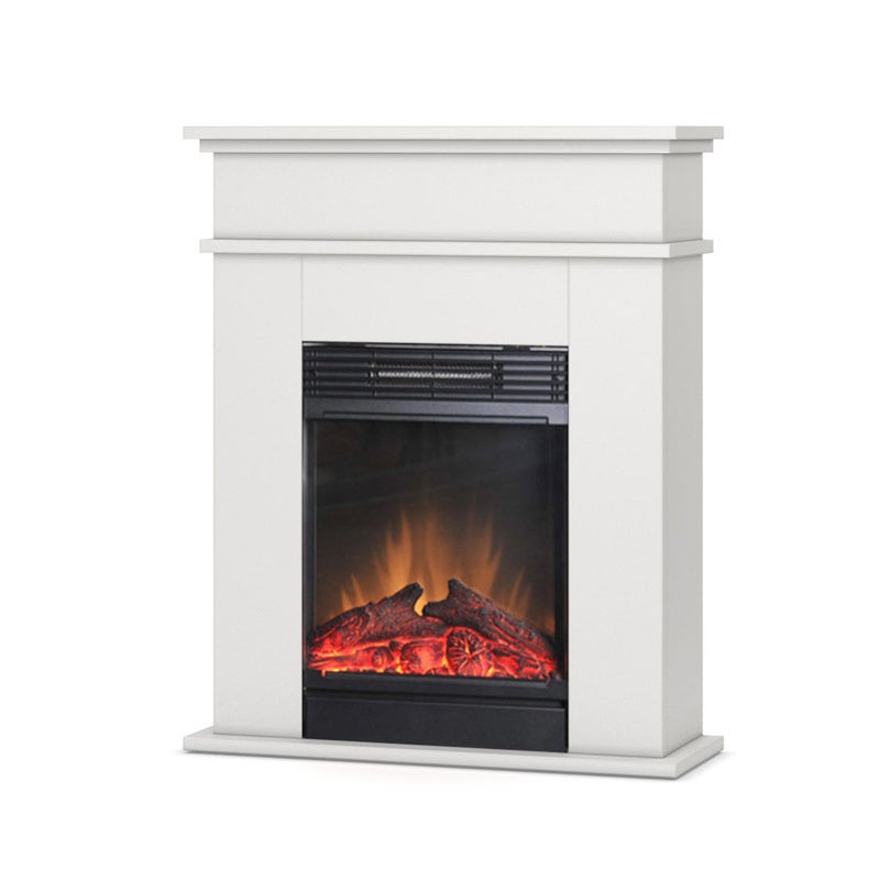 Kominek elektryczny ścienny 1400W LED z funkcją grzania biały mat Warmtec Fori