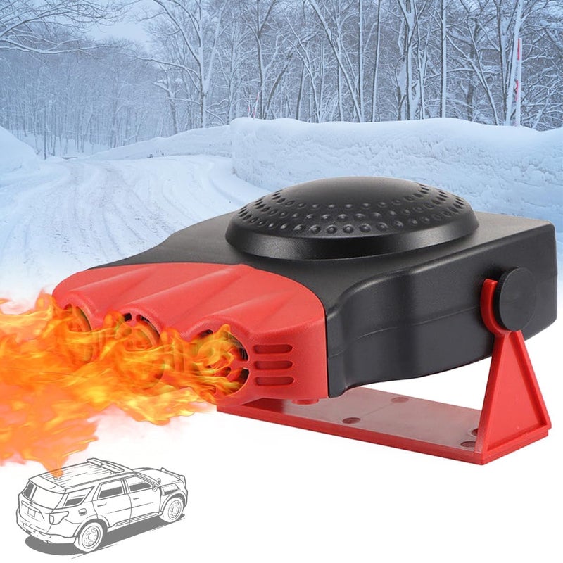 Ogrzewacz samochodowy 12V 150W z 2 trybami grzania i chłodzenia w 1, odmrażaniem, odpowiedni do samochodów