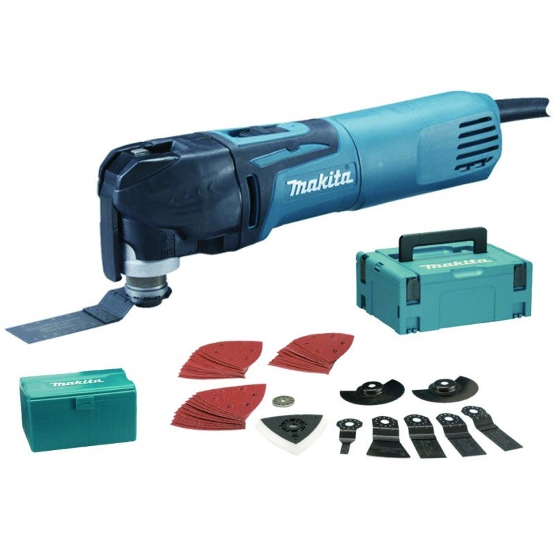 Découpeur-ponceur multifonctions 320 W avec kit d'accessoires dans coffret Makpac - MAKITA TM3010CX3J - 6