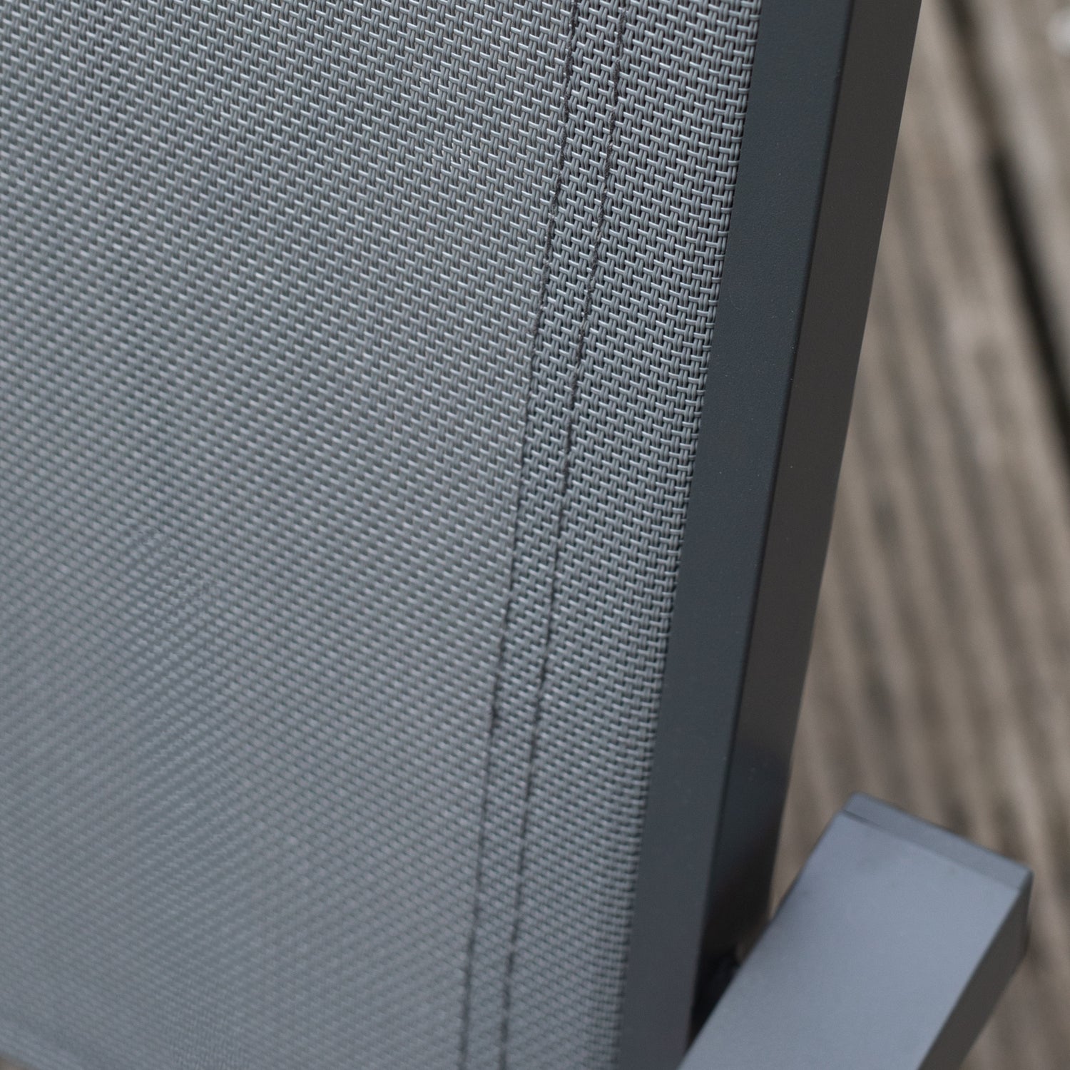 Salon de jardin 10 places gris et aluminium anthracite extensible VENEZIA - 7