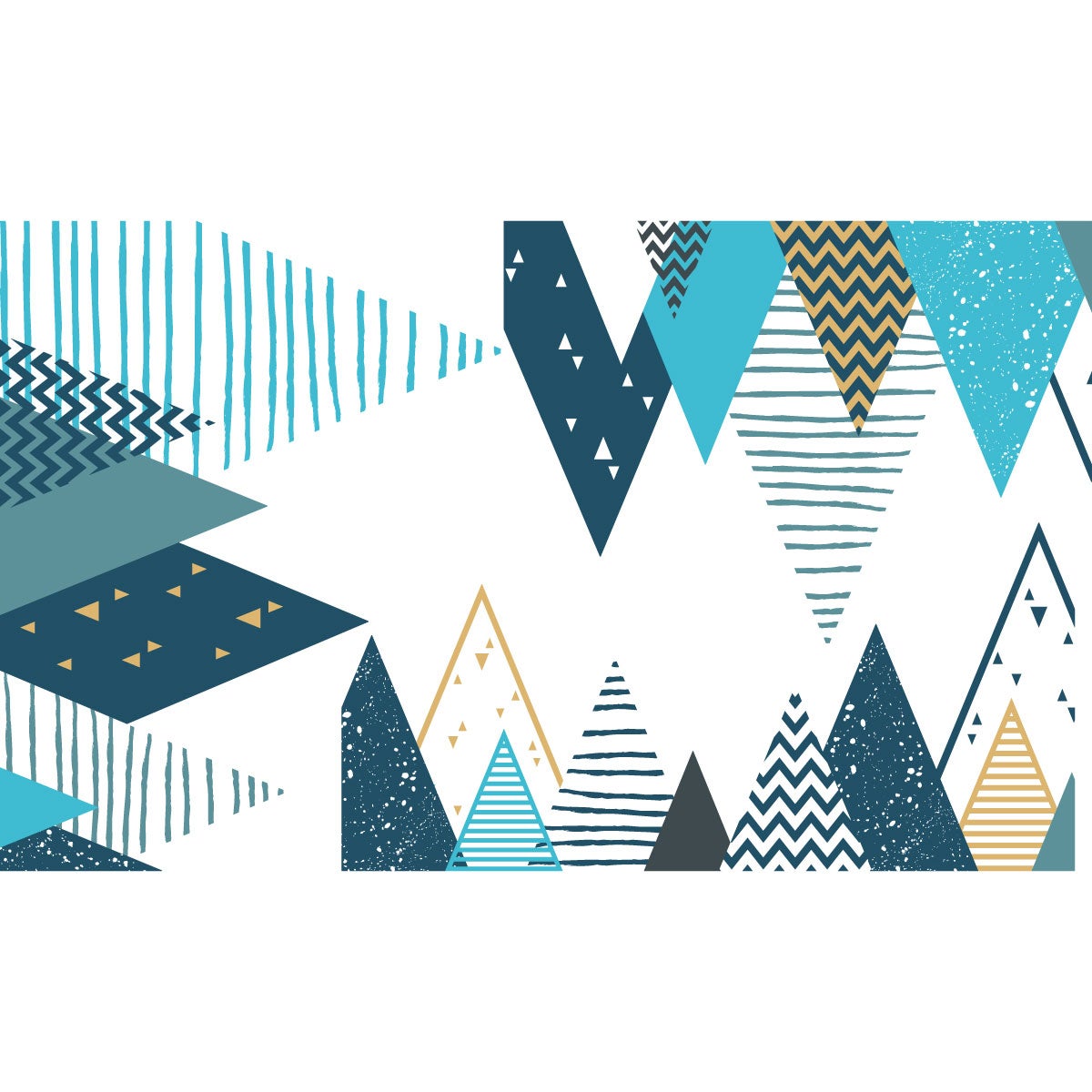 Adesivo bambino di montagna scandinavo tipika - Sticker adesivo - adesivi murali - 120x200cm - 4