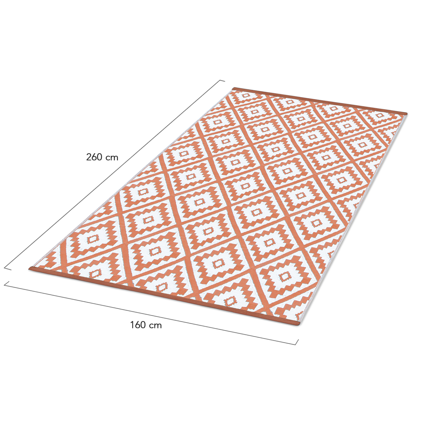 Tapis extérieur BAHAMAS terracotta 160 x 260 CM - 5