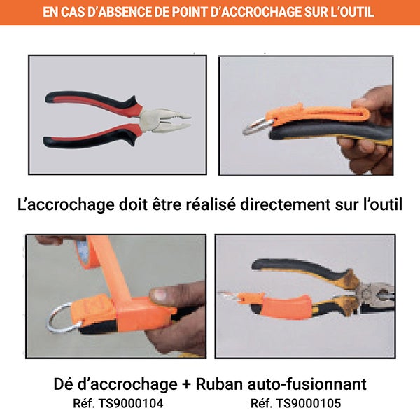 Longe élastique pour connexion d'outils - 5 kg - TS9000100 - 6