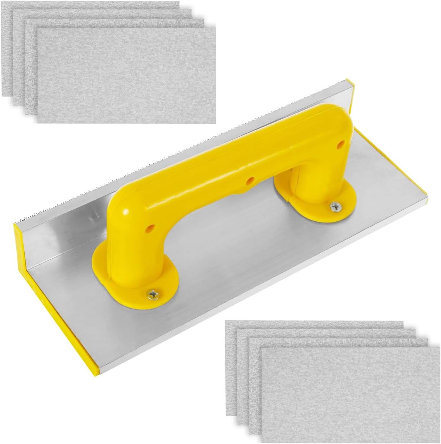Hubaow Ponceuse à main, Lot de 2 supports de papier abrasif avec poignée en éponge - 17