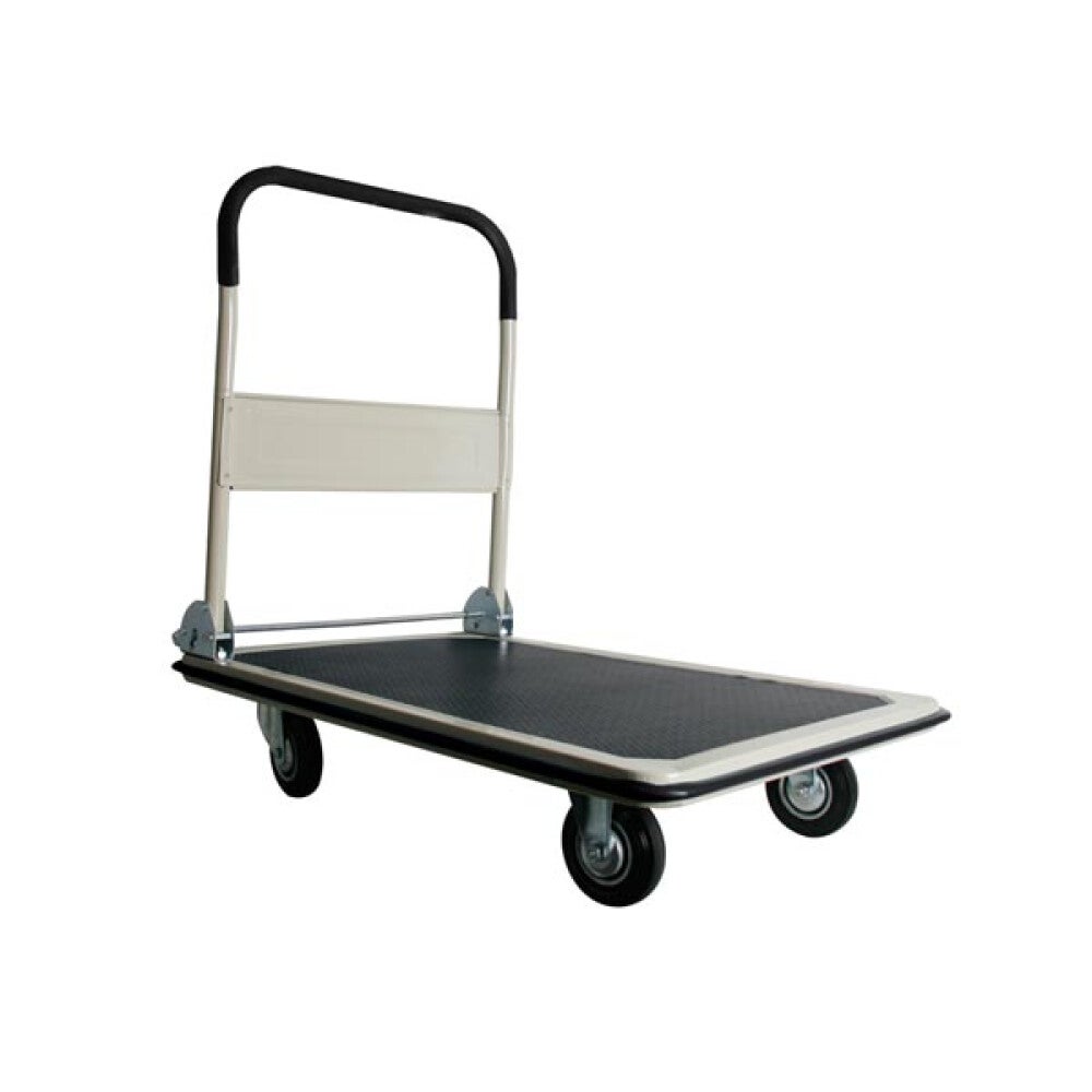 Toolland Carrello con piattaforma, pieghevole, acciaio, nero, max. carico 300 chilogrammi