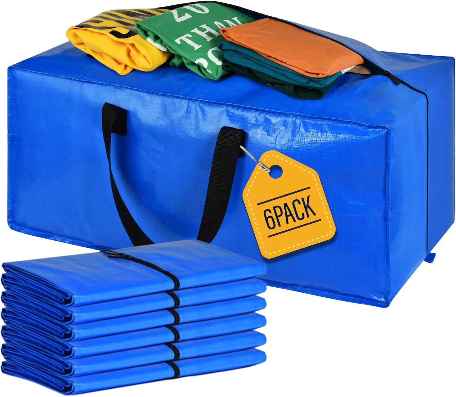 VENO Set Da 6 Borse Da Trasloco Extra-large Resistenti Con Cinghie Da - Foto 6