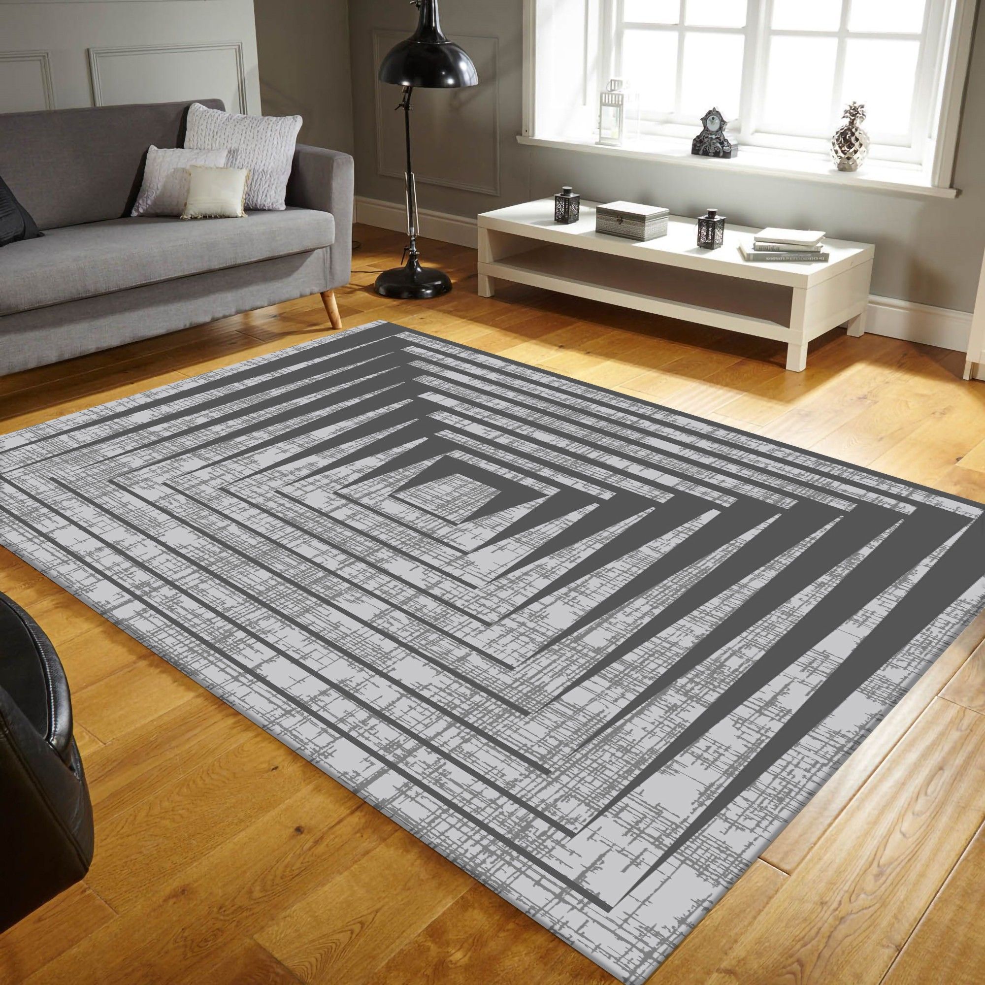 Tapis d'intérieur MAYA 160 x 230 cm - Gris - Mani Textile - 2