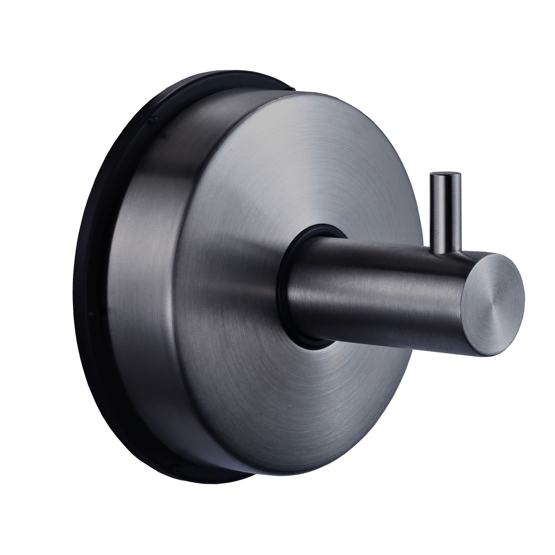 Haczyki z przyssawkami do wieszaków na ręczniki łazienkowe, 2 sztuki ze stali nierdzewnej, wieszaki z przyssawkami, bez wiercenia, szczotkowana czerń