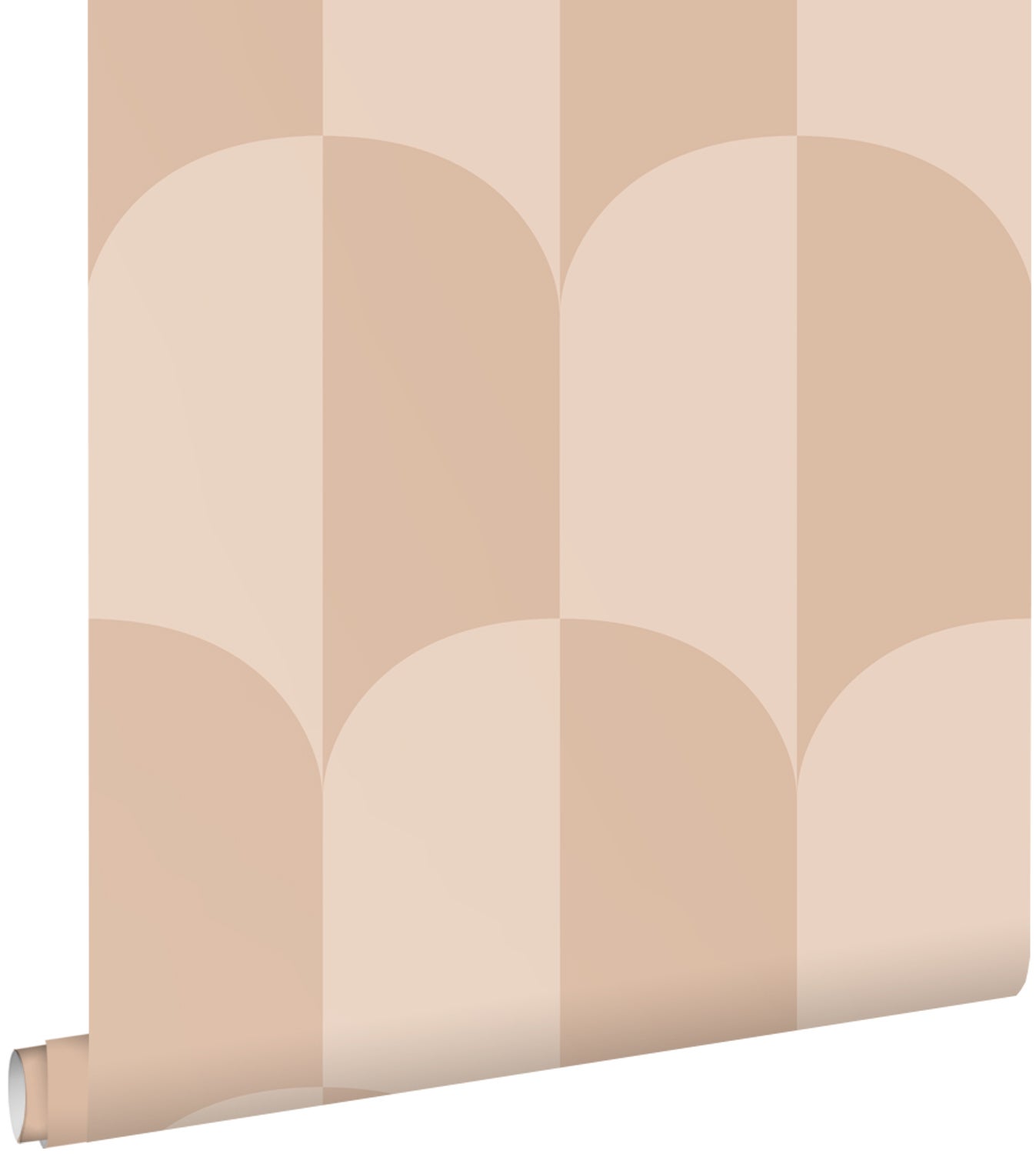 Tapeta motyw art déco pudrowego różu - 50 x 900 cm - ESTAHOME