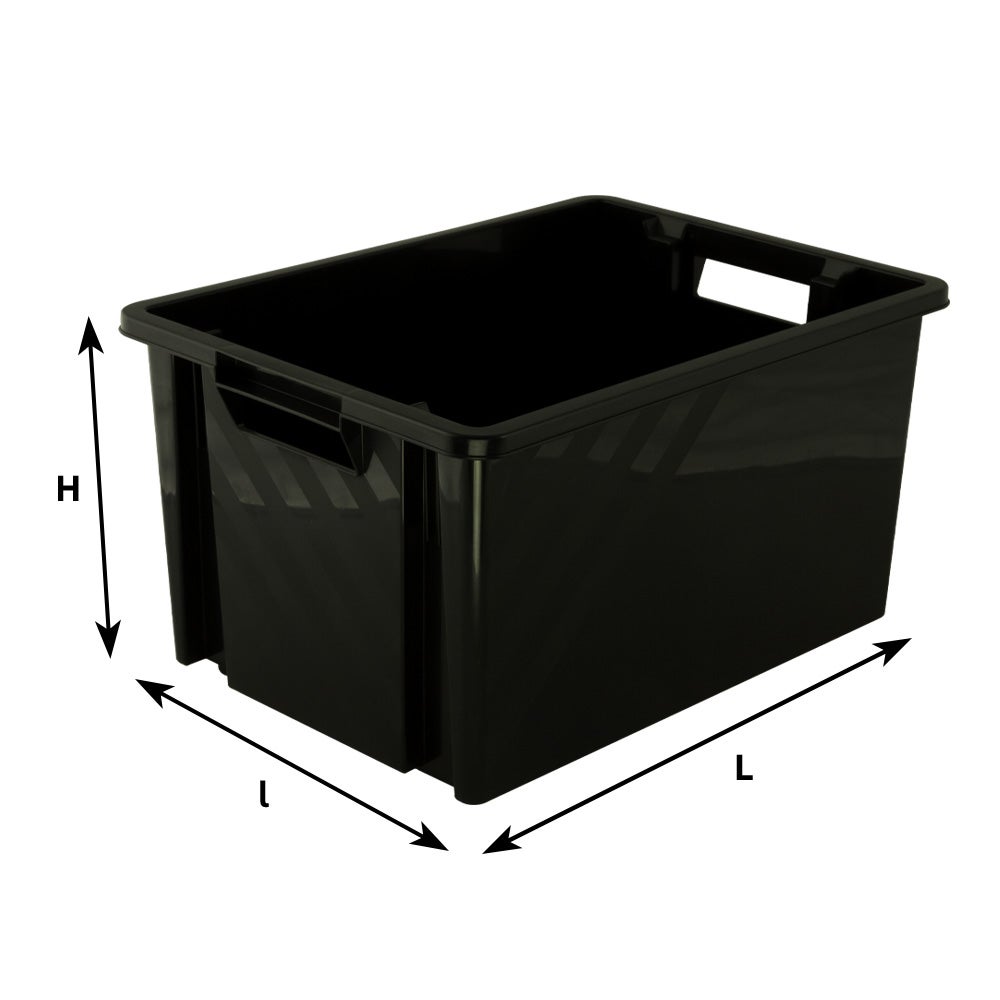 Boite de rangement Novabac 30L Noir - 5202852 - 2