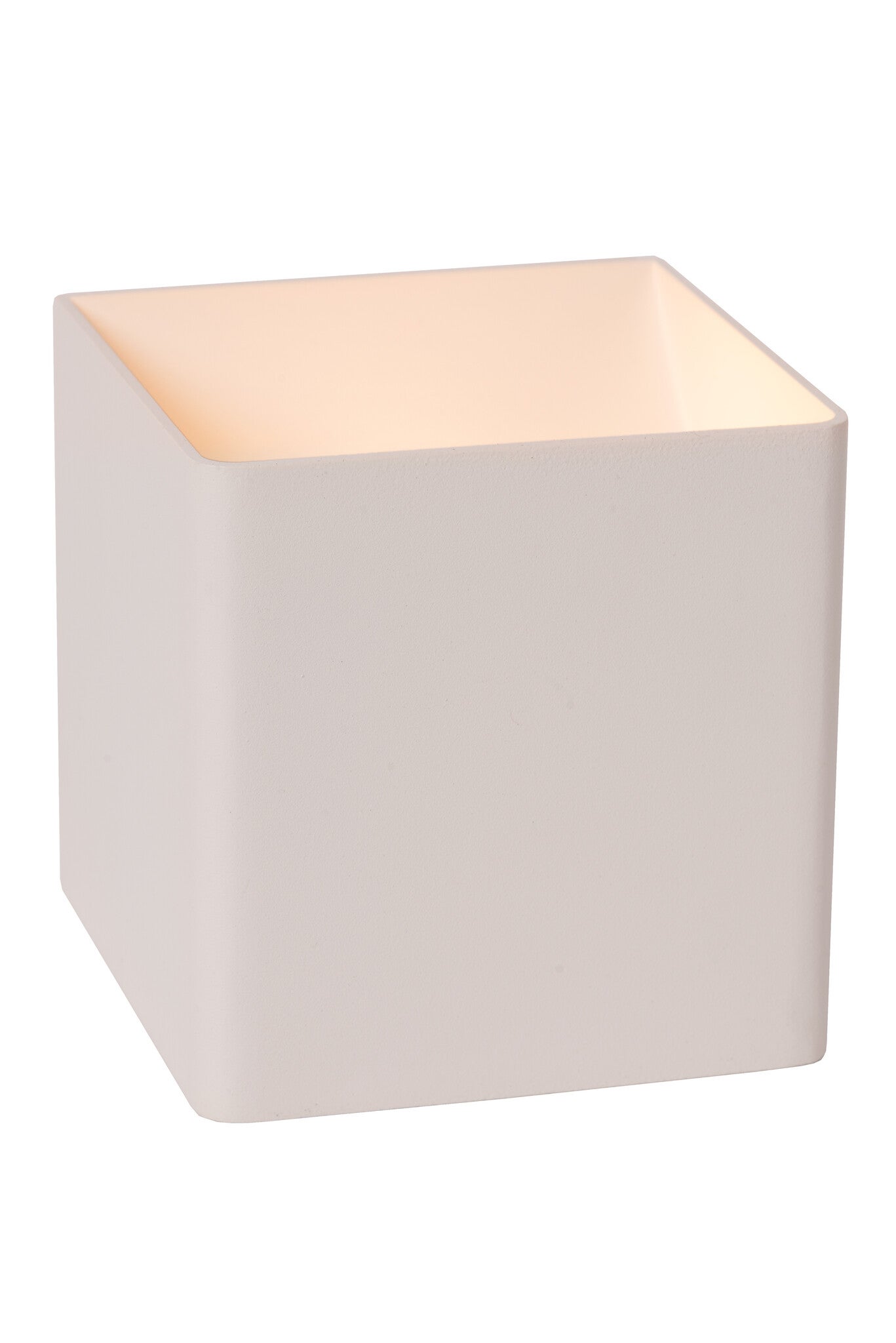 Kinkiet zewnętrzny VERTIGO LED 6W Ciepła biel 258lm biały wym:10x10x10cm IP54 Lucide